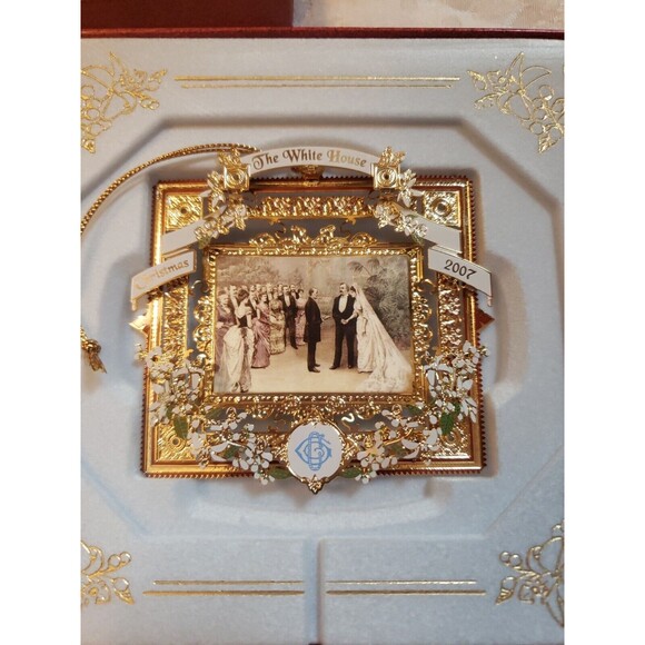 2007 White House Historical Association Christmas Wedding Ornament Cleveland - Picture 5 of 10